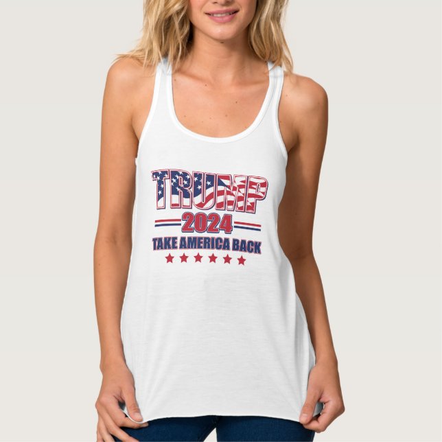 Camiseta Con Tirantes Trump 2024 recupere a Estados Unidos (Anverso)