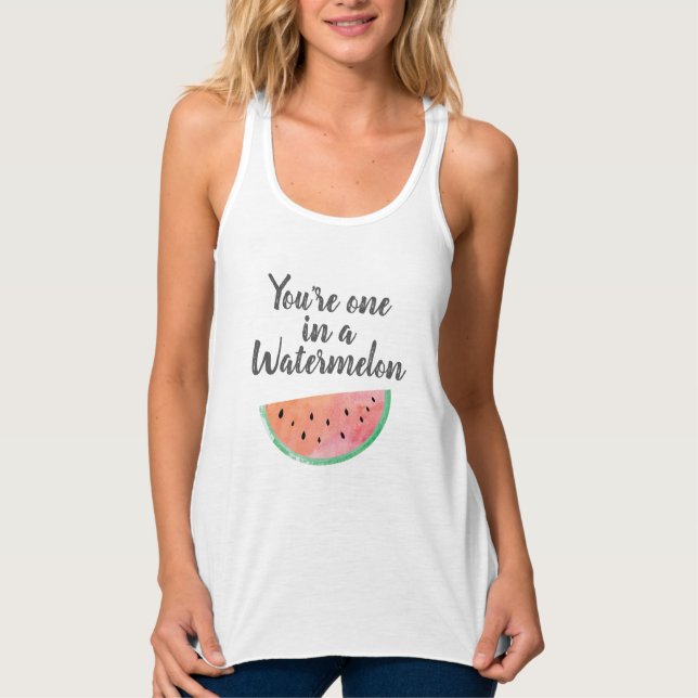 Camiseta Con Tirantes Tu eres uno en una sandía (Anverso)