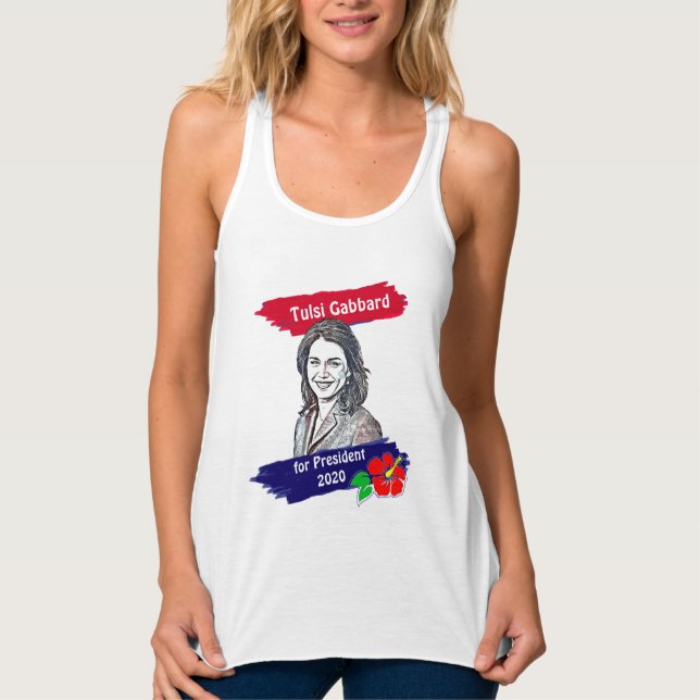 Camiseta Con Tirantes Tulsi Gabbard para las elecciones presidenciales d (Anverso)