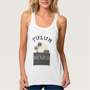 Camiseta Con Tirantes Tulum Mexico Sunset
