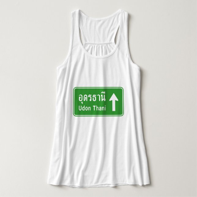 Camiseta Con Tirantes Udon Thani Antes ⚠ Tráfico de la autopista tailand (Diseño del anverso)
