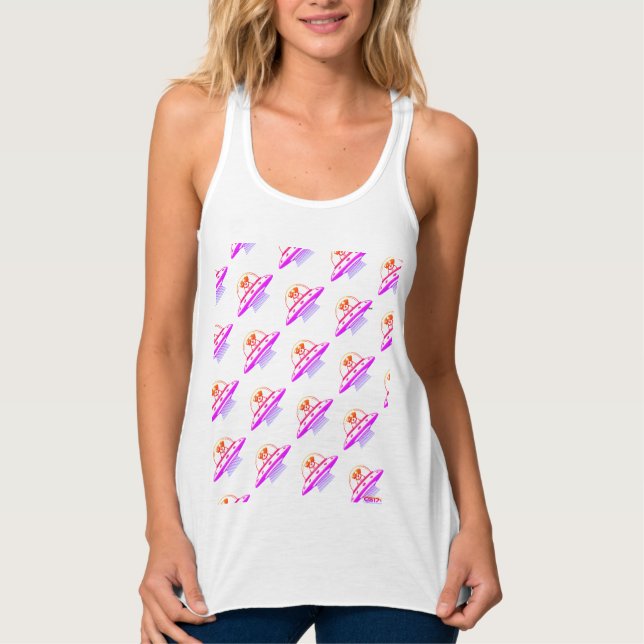 CAMISETA CON TIRANTES UFO PETS (Anverso)