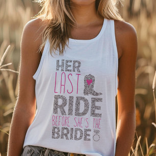 Camiseta Con Tirantes Última Cabalgata de Soltera