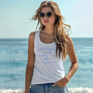 Camiseta Con Tirantes Última tostada en la costa Beach Bachelorette