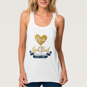 Camiseta Con Tirantes Última vela antes del nombre de la fiesta de la ba