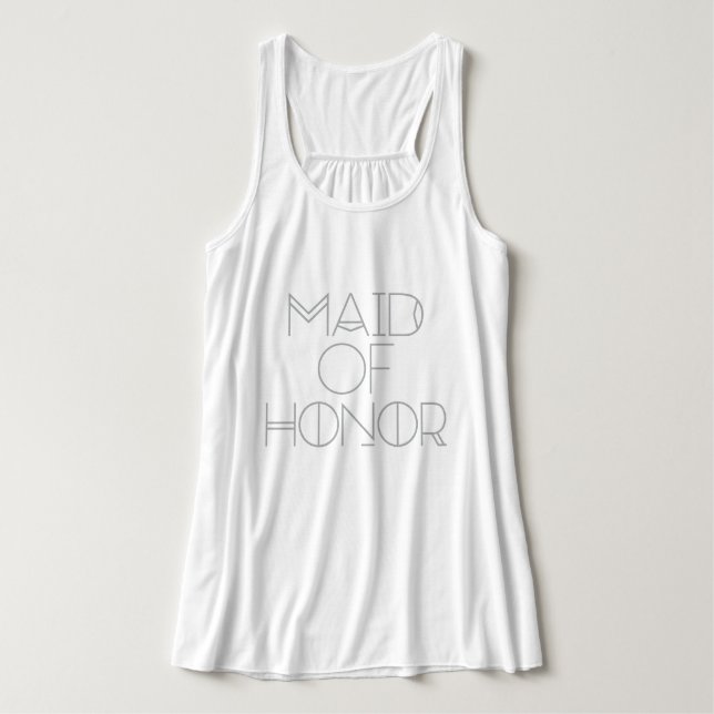 Camiseta Con Tirantes Una doncella tribal de honor | Fiesta de bodas| Ca (Diseño del anverso)