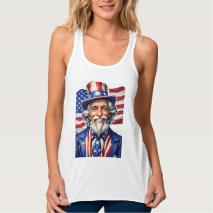 Camiseta Con Tirantes Uncle Sam USA
