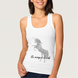 Camiseta Con Tirantes Unicornio de plata mágica