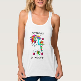 Camiseta Con Tirantes UNICORNIO DIVERTIDO Soy Dramático