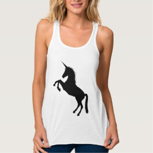 Camiseta Con Tirantes Unicornio negro