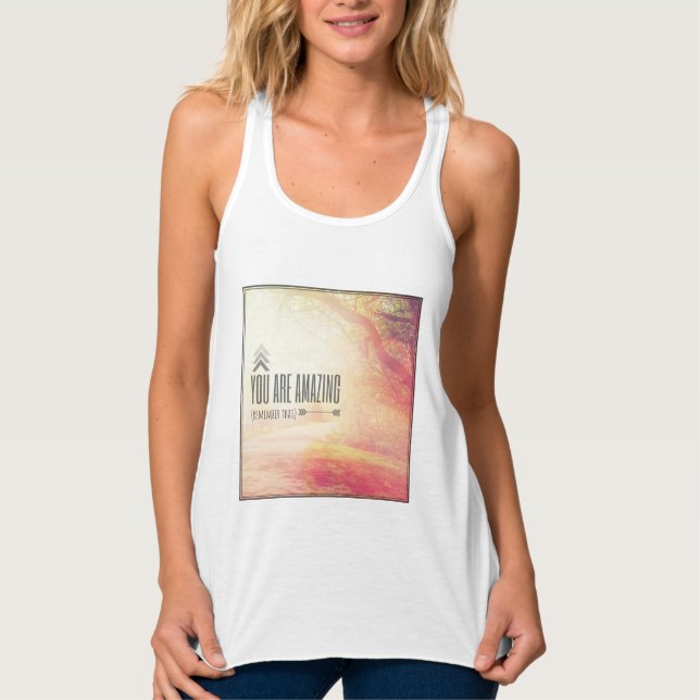 Camiseta Con Tirantes Usted es asombroso (Anverso)