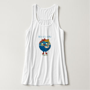 Camiseta Con Tirantes Usted va, chica