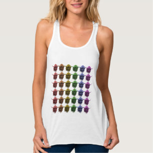 Camiseta Con Tirantes Vaca escocesa de la montaña