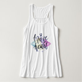 Camiseta Con Tirantes Valiente al estilo bohemio del corazón