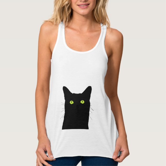 Camiseta Con Tirantes Veo al gato (Anverso)