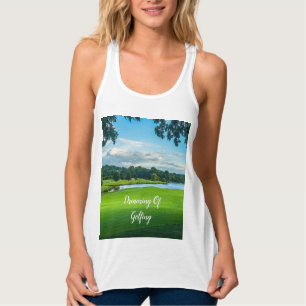 Camiseta Con Tirantes Verano En La Cima Del Campo De Golf
