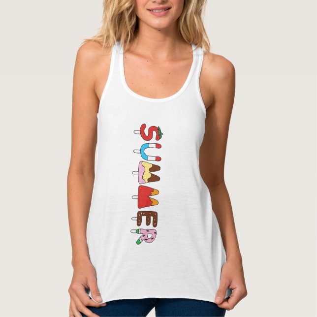Camiseta Con Tirantes Verano Snack Kids Popsicles (Anverso)