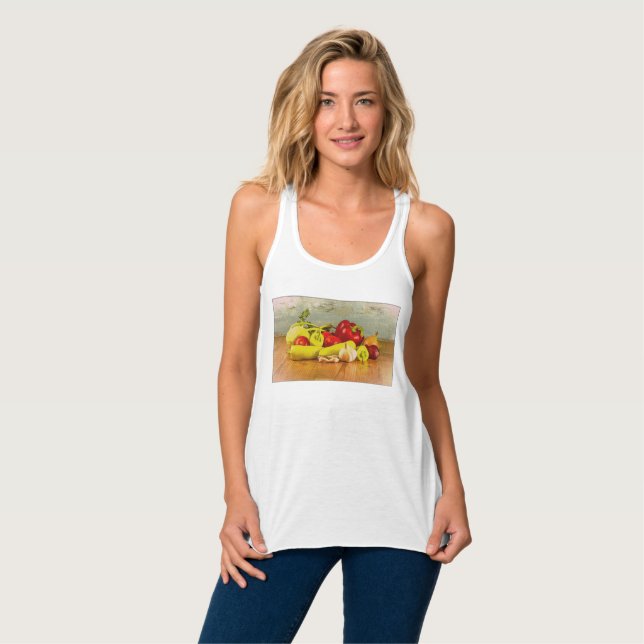 Camiseta Con Tirantes "Verduras" Foto Cute. ¡Hazte con una en Zazzle (Anverso completo)