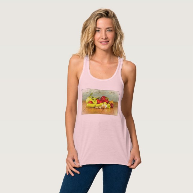 Camiseta Con Tirantes "Verduras" Foto Cute. ¡Hazte con una en Zazzle (Anverso completo)