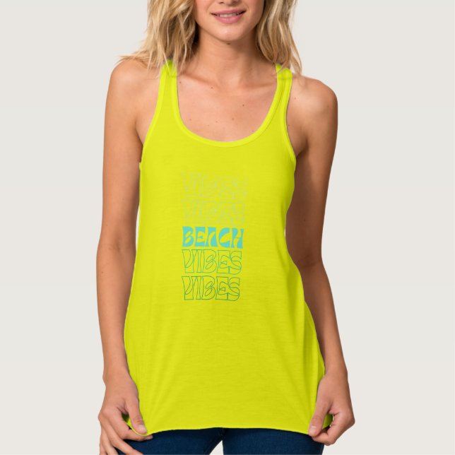 Camiseta Con Tirantes Vibes de playa - Matanza familiar (Anverso)