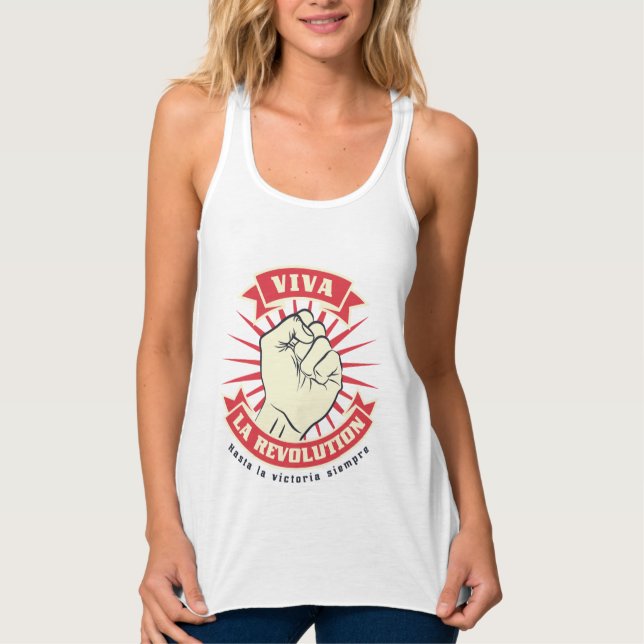 Camiseta Con Tirantes Viva la revolución (Anverso)