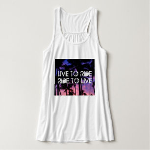 Camiseta Con Tirantes Viva para montar, montar al tanque vivo