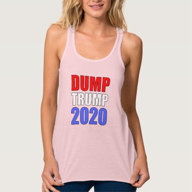 Camiseta Con Tirantes Volcar a Trump 2020 contra Trump (Anverso)