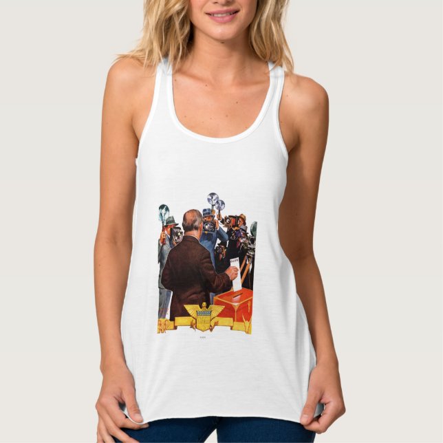 Camiseta Con Tirantes Votación de candidatos (Anverso)