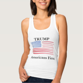 Camiseta Con Tirantes Votar primero a Trump