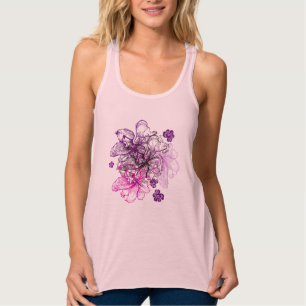 Camiseta Con Tirantes Wahine Lace Hawaiian Orchid