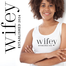 Camiseta Con Tirantes Wifey Acabo De Casarse