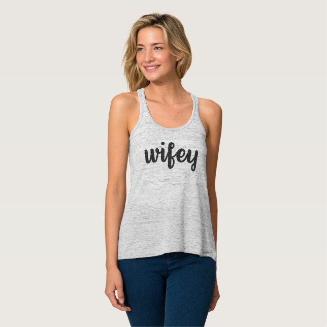 Camiseta Con Tirantes Wifey (gris) (Anverso completo)