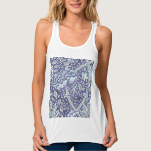 Camiseta Con Tirantes William Morris Windrush patrón floral azul