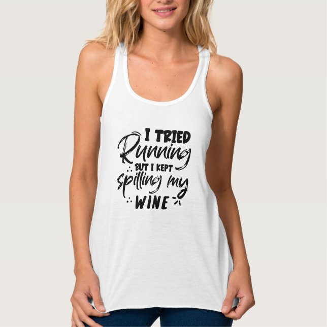 Camiseta Con Tirantes Wine Workout Tee (Anverso)