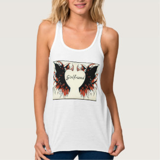 Camiseta Con Tirantes Wings Design Girlfriend con la parte superior del