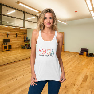Camiseta Con Tirantes Yoga is my Happy Hour Fun Yoga