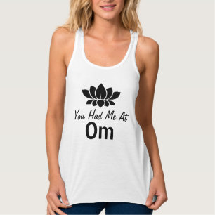 Camiseta Con Tirantes Yoga Que Me Tuviste En Om Black Lotus
