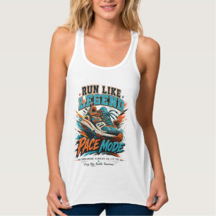 Camiseta Con Tirantes Zapato Deportivo Retro Modo Leyenda Corriendo Arte