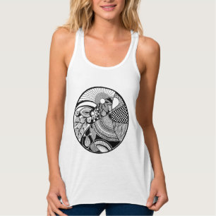 Camiseta Con Tirantes Zendala abstracto en círculo