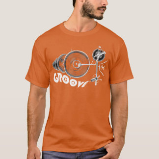 camiseta con tocadiscos como amigos con vibracione