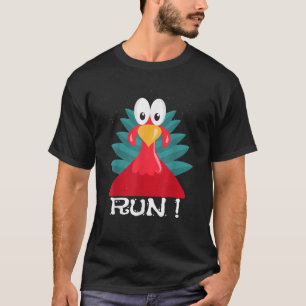 camiseta con traje de pavo adulto