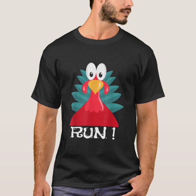 camiseta con traje de pavo adulto (Anverso)