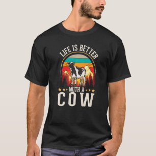 Camiseta con un agricultor de vacas