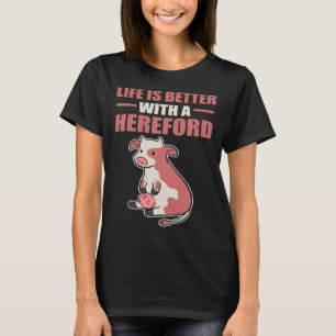 Camiseta con un agricultor de vacas de Hereford