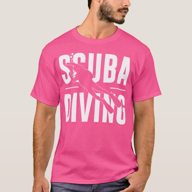 Camiseta Con Un Buceador De Suba (Anverso)