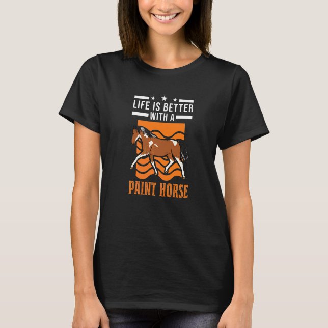 Camiseta Con un caballo pintado (Anverso)