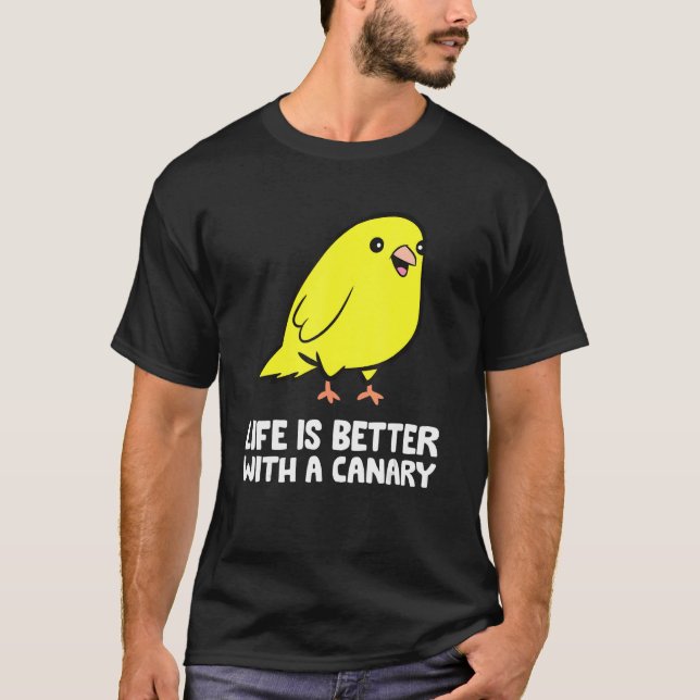 Camiseta Con un Canario (Anverso)
