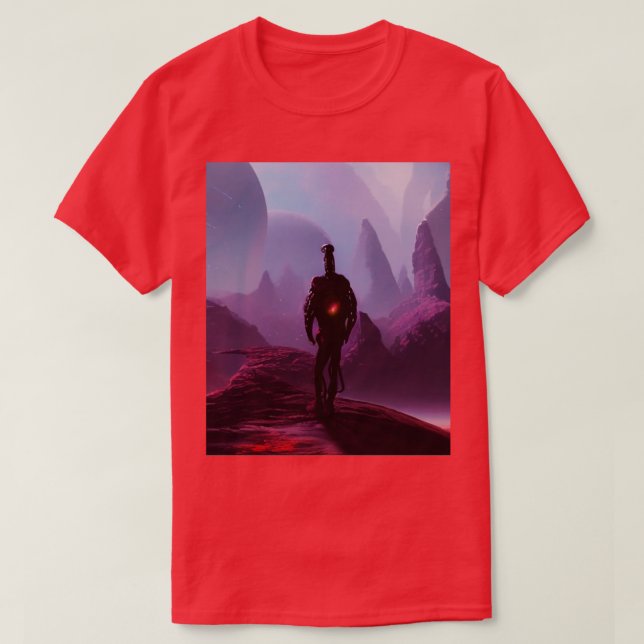 Camiseta con un corazón rojo (Diseño del anverso)