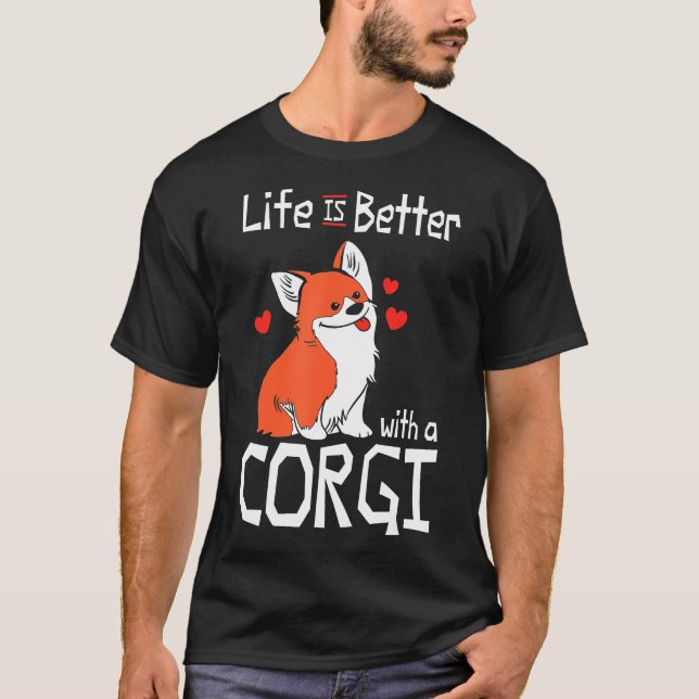 Camiseta Con Un Corgi Perro Corgi (Anverso)