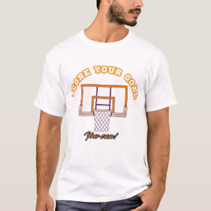 Camiseta con un eslogan motivacional de baloncesto